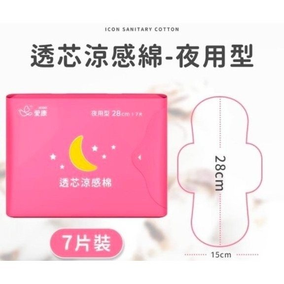 愛康超透氣涼感衛生棉~2款-細節圖2