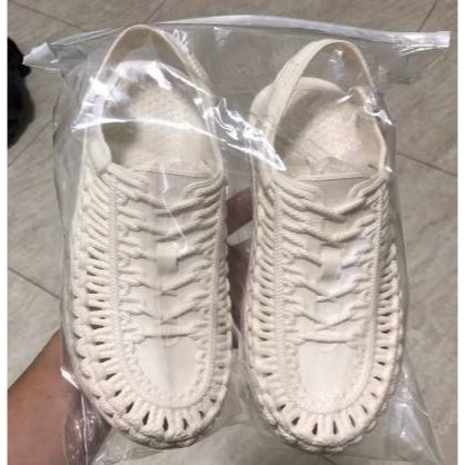 黑色-美型百搭潮流編織感涼鞋-細節圖4