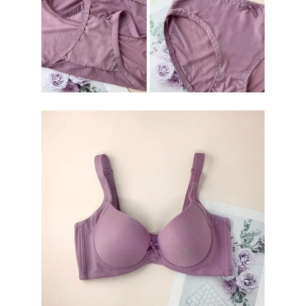 👉沉穩素雅低機心透氣無痕軟鋼圈內衣褲8880-1-細節圖3