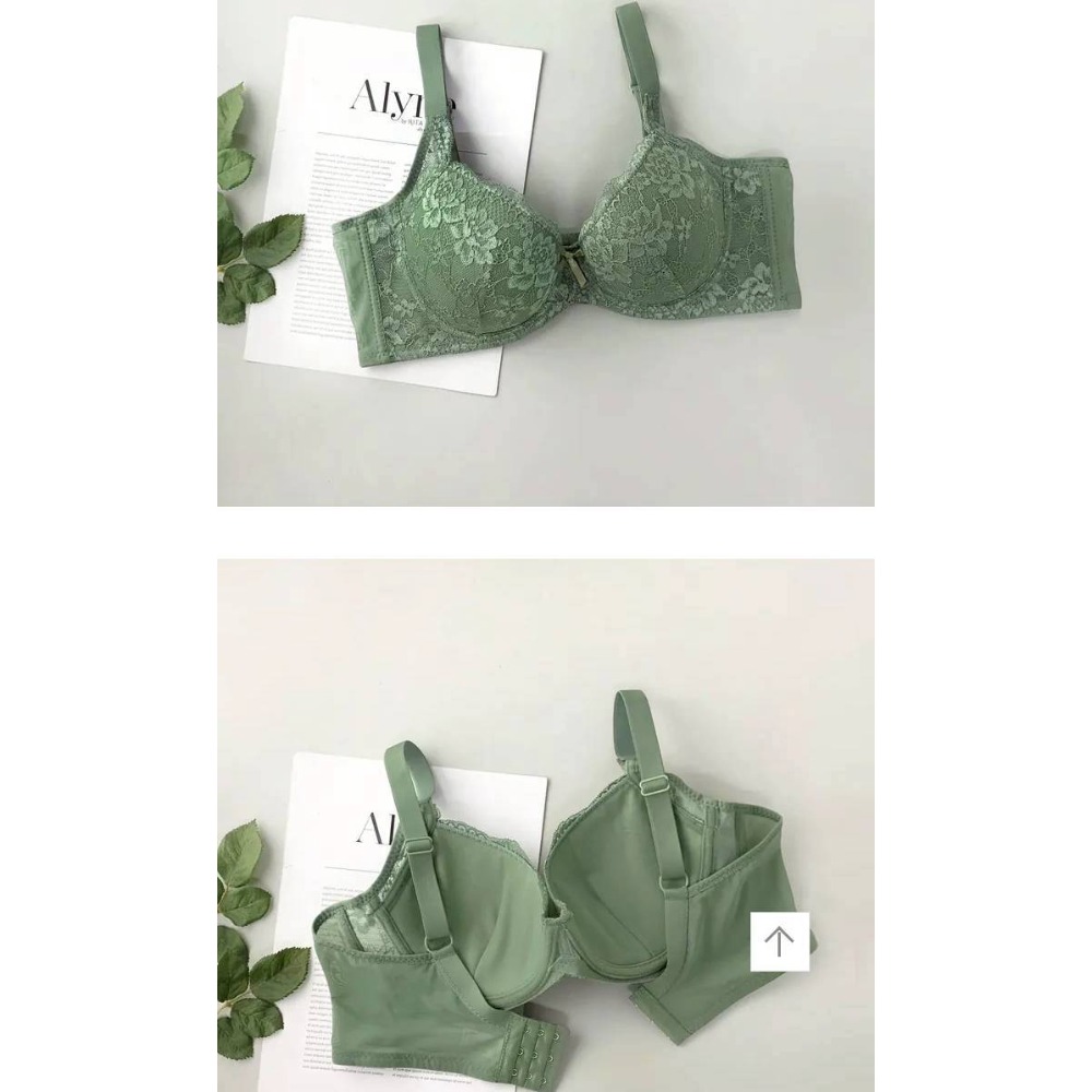 氣質美人低機心蕾絲軟鋼圈內衣套組 貨號8882-細節圖2