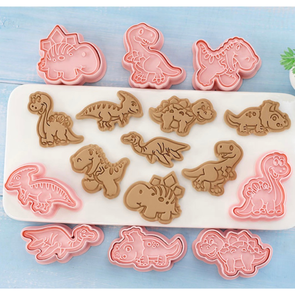 [現貨]🦖恐龍造型🦕(1組8款）餅乾模具 翻糖模具 糖霜模具 黏土模具