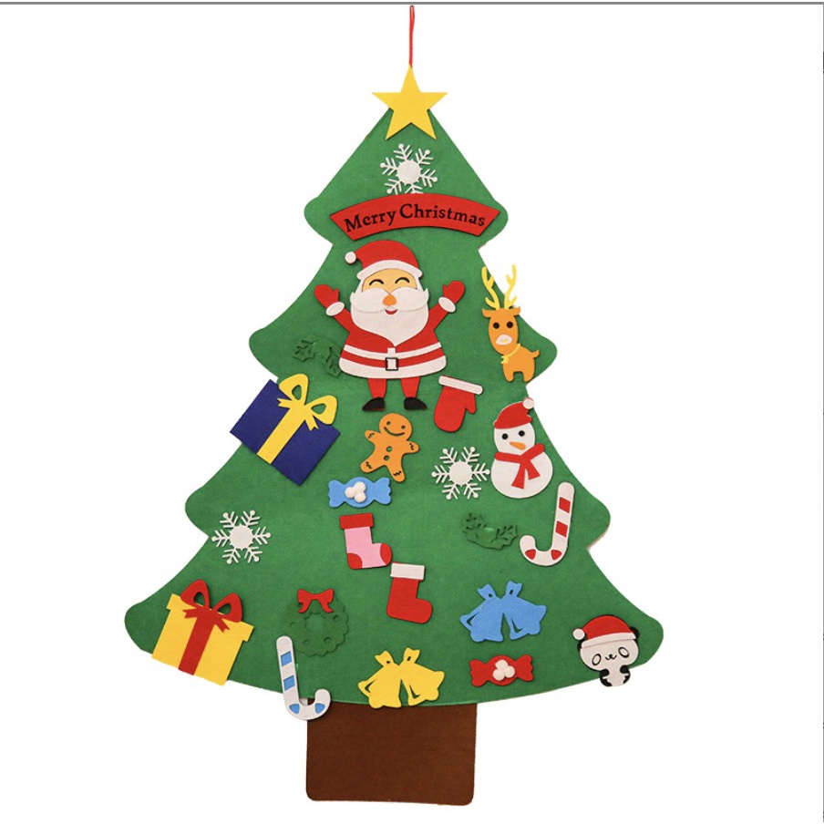 [現貨速發][送燈]毛氈聖誕樹 聖誕禮物 聖誕節 DIY聖誕樹 布裝飾聖誕樹 不織布聖誕樹 聖誕樹毛氈 聖誕節 聖誕裝飾-細節圖2