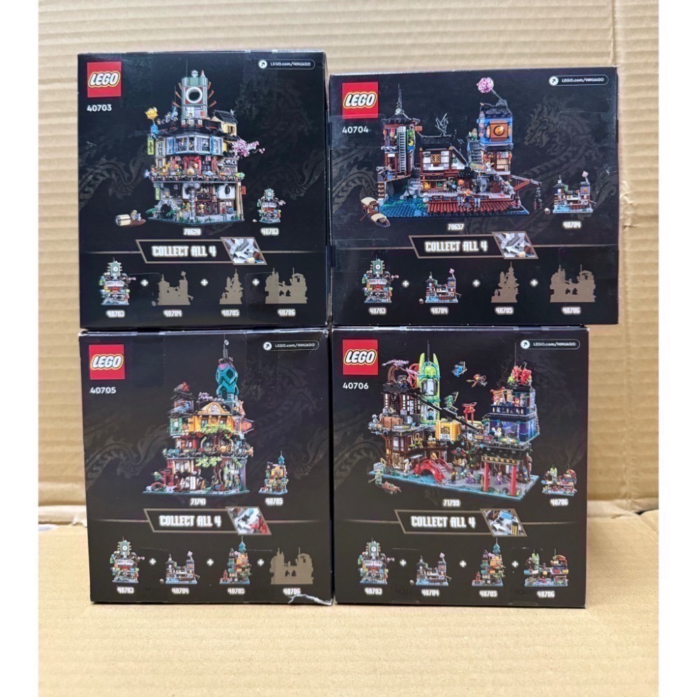 《蘇大樂高》LEGO 40706 40705 40703 40704 迷你 忍者花園 忍者城 忍者港 忍者市場（全新）-細節圖2