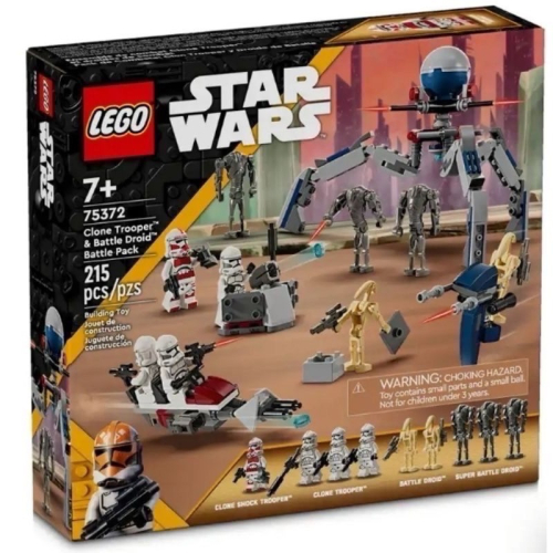 ￼《蘇大樂高》LEGO 75372 複製人與戰鬥機器人大戰（全新）星際大戰 徵兵包