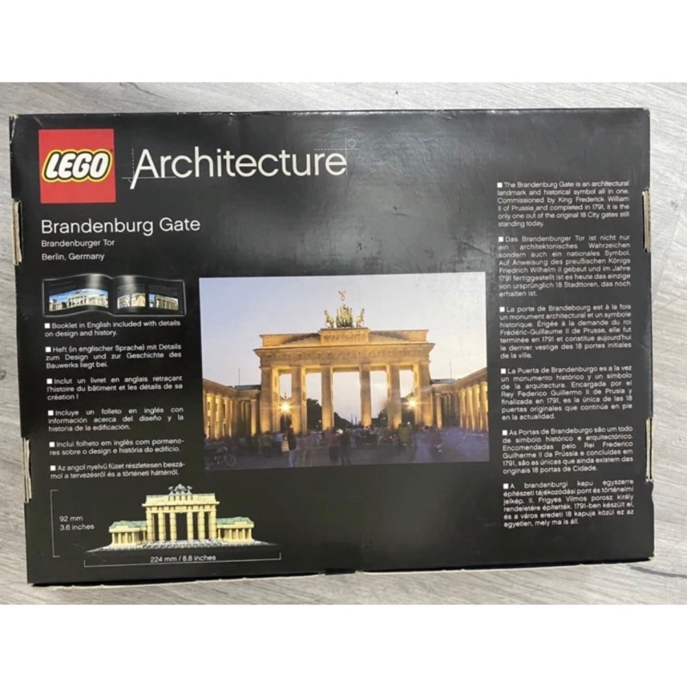 ￼《蘇大樂高賣場》LEGO 21011 德國 登保門 Brandenburg Gate(全新)絕版 建築系列-細節圖2