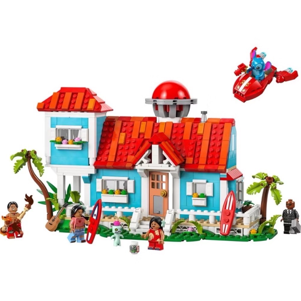 《蘇大樂高》LEGO 43268 迪士尼 星際寶貝 海灘小屋（全新）-細節圖4