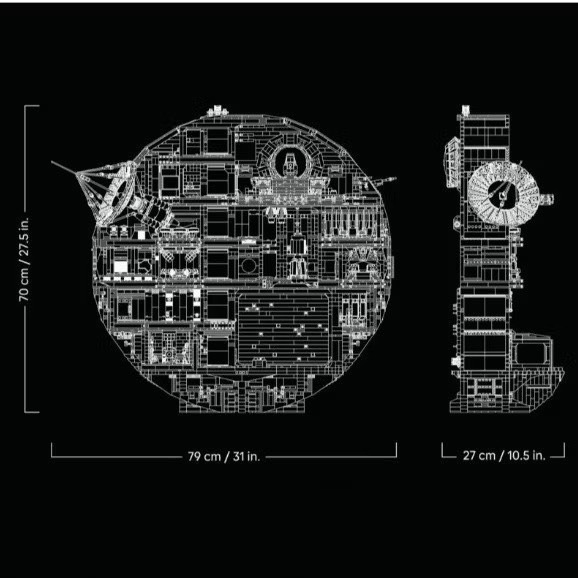 《蘇大樂高》LEGO 75419 星際大戰UCS系列 死星 Death Star（全新）40771 鈦戰機-細節圖6