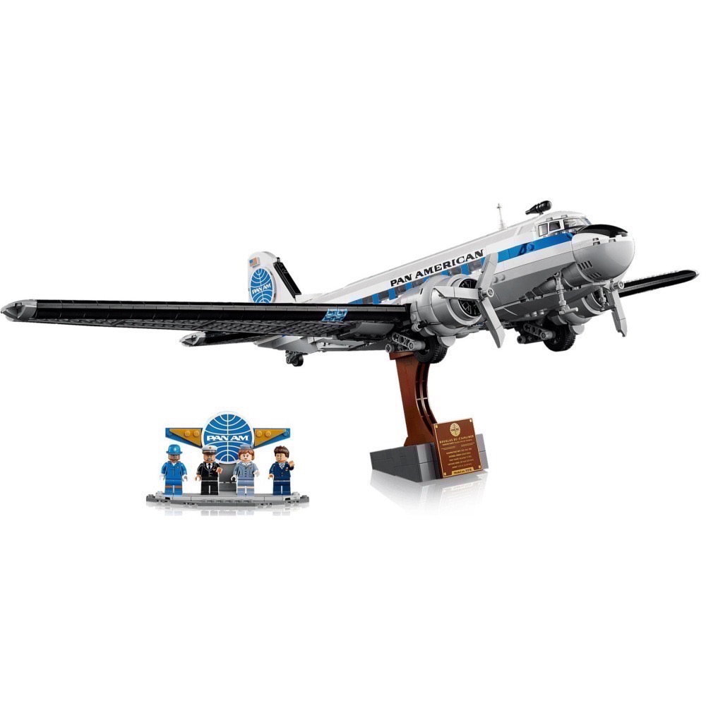 《蘇大樂高》LEGO 11378 ICONS 道格拉斯 Douglas DC-3 PAN AM客機（全新）-細節圖4