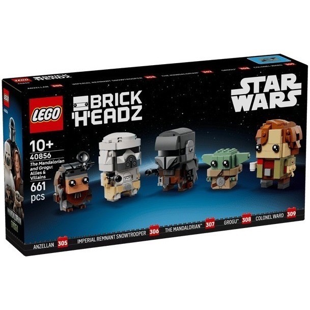 《蘇大樂高》LEGO 40856 星際大戰 曼達洛人與古古（全新）大頭系列-細節圖2