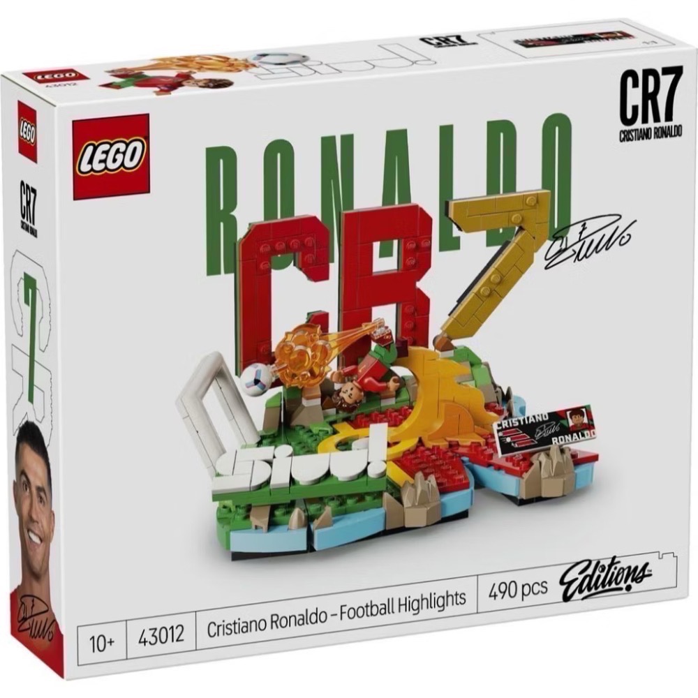 《蘇大樂高》LEGO 足壇焦點 43011 梅西 43012 C羅 43013 姆巴佩 43027 維尼修斯（全新）-規格圖4