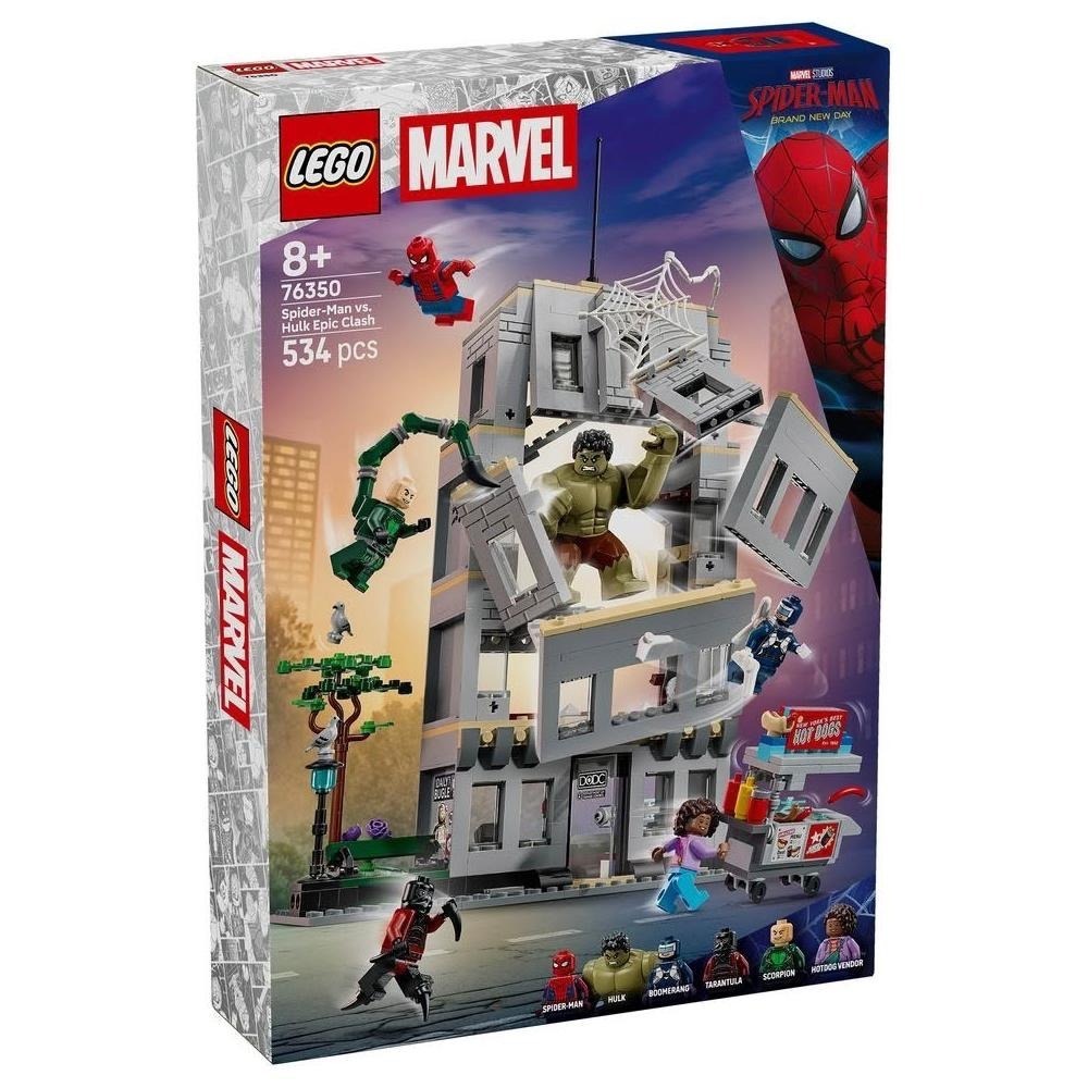 《蘇大樂高》LEGO 76350 蜘蛛人和綠巨人浩克的精采對決（全新）-細節圖2