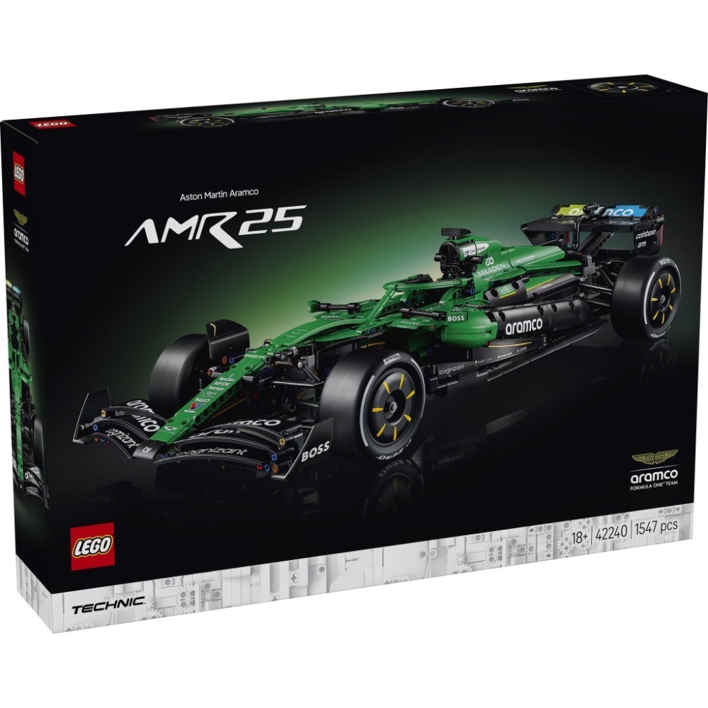 《蘇大樂高》LEGO 42240 Aston Martin Aramco AMR25 F1 賽車（全新）-細節圖2