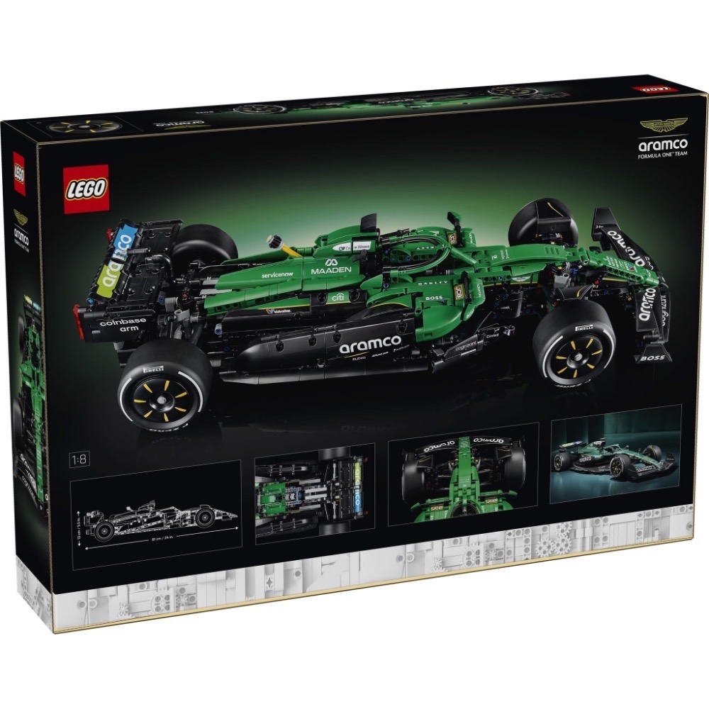 《蘇大樂高》LEGO 42240 Aston Martin Aramco AMR25 F1 賽車（全新）-細節圖3