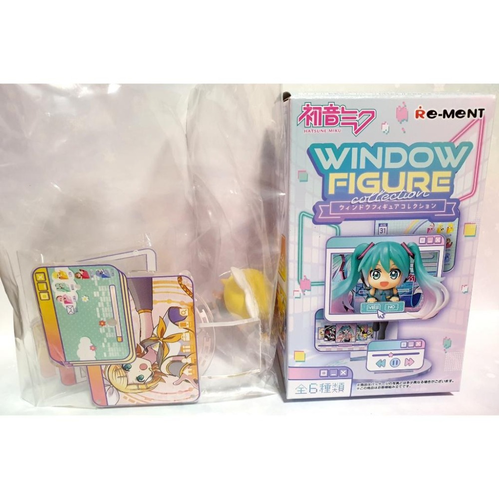 Re-Ment 初音未來電腦視窗 鏡音鈴 公仔 盒玩 微瑕疵-細節圖3