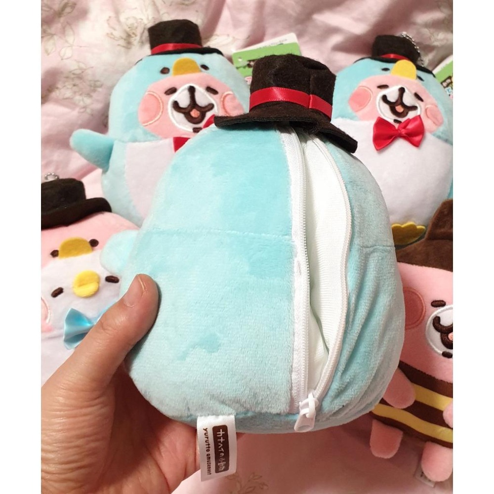 TAITO 卡娜赫拉的小動物 吊飾娃娃(企鵝款) 背後可放小物 日本夾娃娃機景品-細節圖3