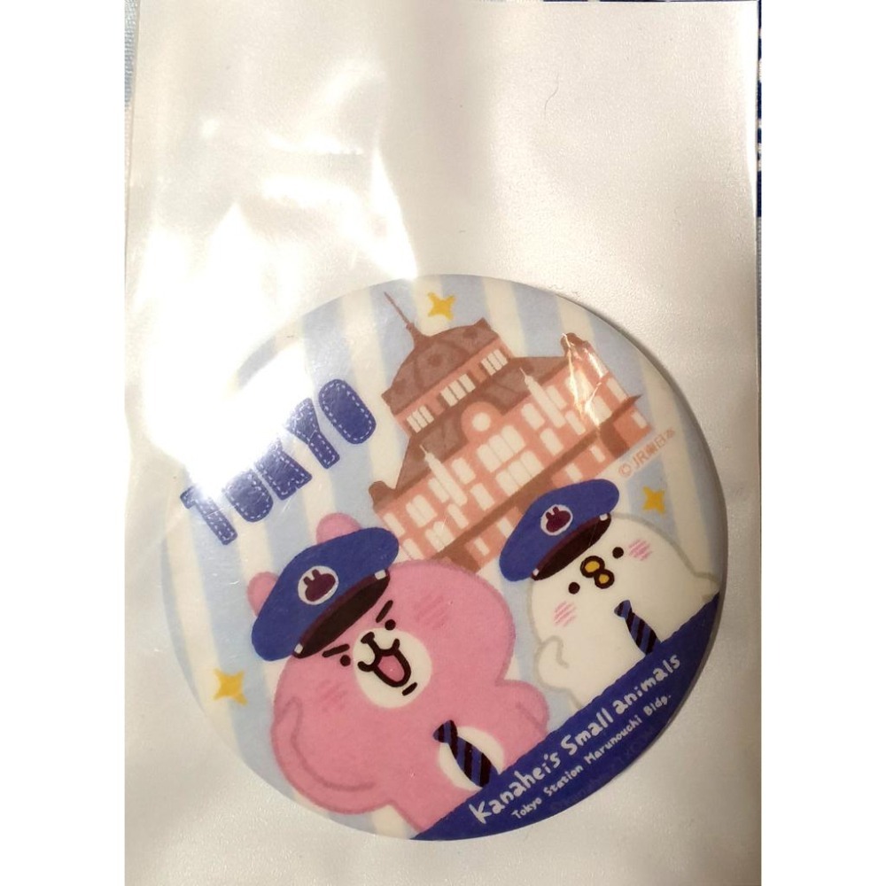 [整圖售]卡娜赫拉的小動物 日本東京車站限定 束口袋+徽章 /胸章-細節圖2