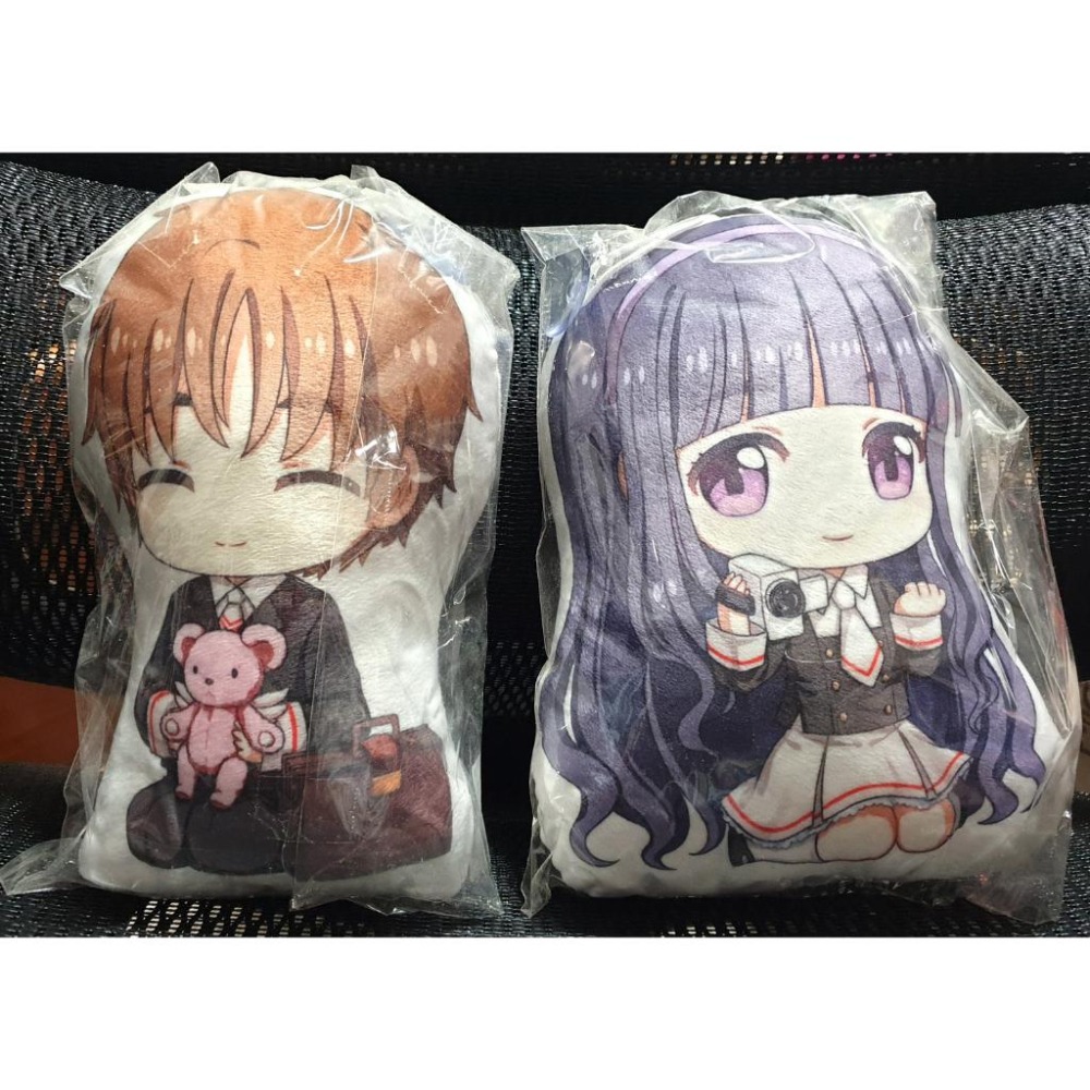 庫洛魔法使 抱枕 小狼/知世 造型小抱枕 雙面有圖 同人-細節圖2