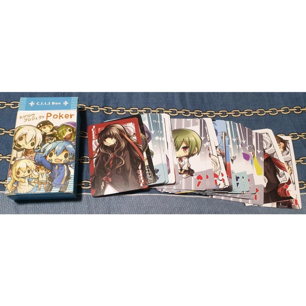 【IC小舖】陽炎project 陽炎眩亂 目隱都市 同人撲克牌 54張全彩不同圖-細節圖2