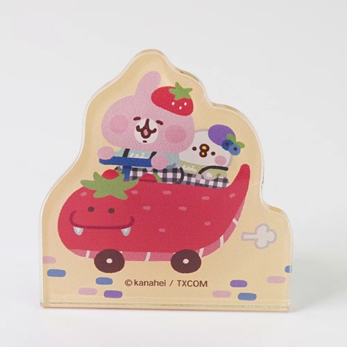 【日貨】卡娜赫拉的小動物 草莓系列 旋轉壓克力夾子 草莓季 裝飾夾-規格圖4