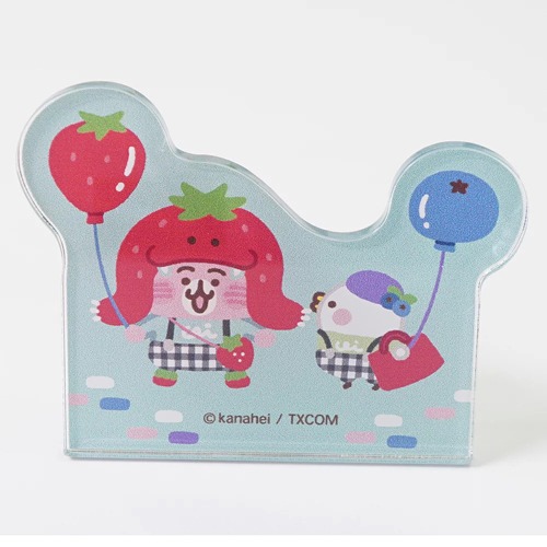 【日貨】卡娜赫拉的小動物 草莓系列 旋轉壓克力夾子 草莓季 裝飾夾-規格圖4