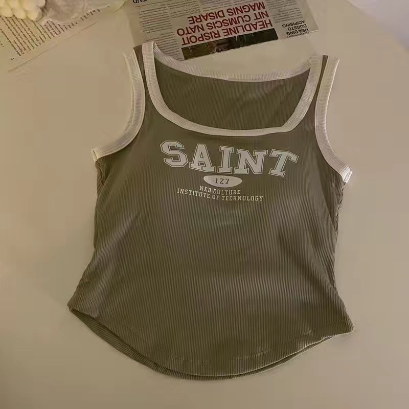 美式露側腰拼色背心❤️‍🔥-細節圖5