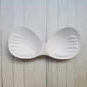 一片式胸墊 乳膠手感 海綿 胸墊 增厚托高 胸墊插片 水餃墊 內衣襯墊 3D立體剪裁 替換胸墊 集中 增厚-規格圖2