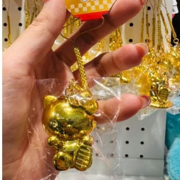 三麗鷗 KT/庫洛米 金色掛飾-細節圖2