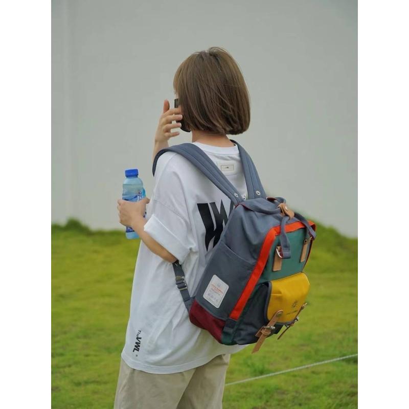 🔥 現貨【🇯🇵Tanned】| 日本 帆布配色手提後背包👜防水包 旅行包 出遊包 露營包-細節圖9