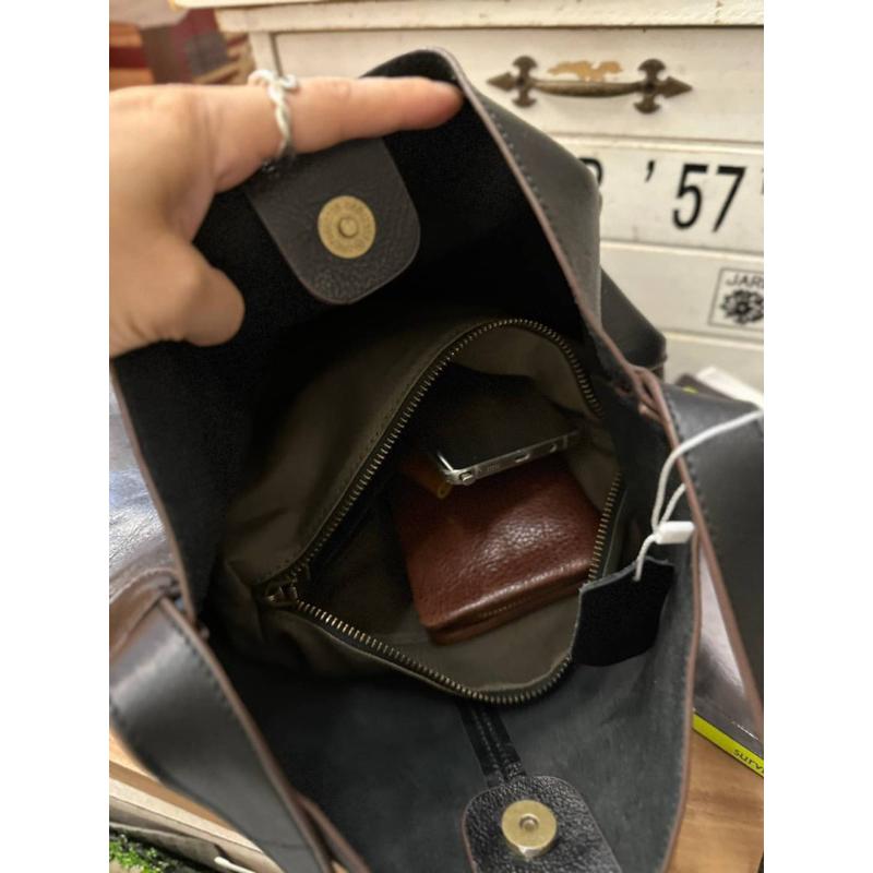 🔥現貨+預購【🇰🇷 Tanned】|韓國 2story質感植鞣牛皮側斜背簡約水桶大包👜真皮系列 牛皮植鞣包 精品包 限量-細節圖3