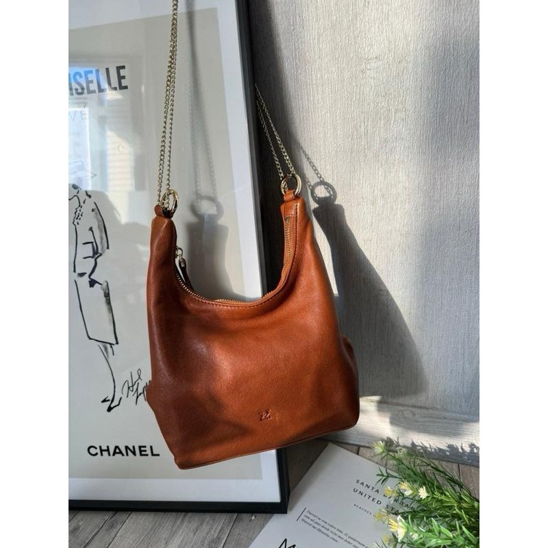 🔥 現貨【🇰🇷 Tanned】|韓國 2story質感羊皮簡約風格手提包👜正韓 真皮系列 羊皮皮革 東大門連線 化妝包-細節圖7