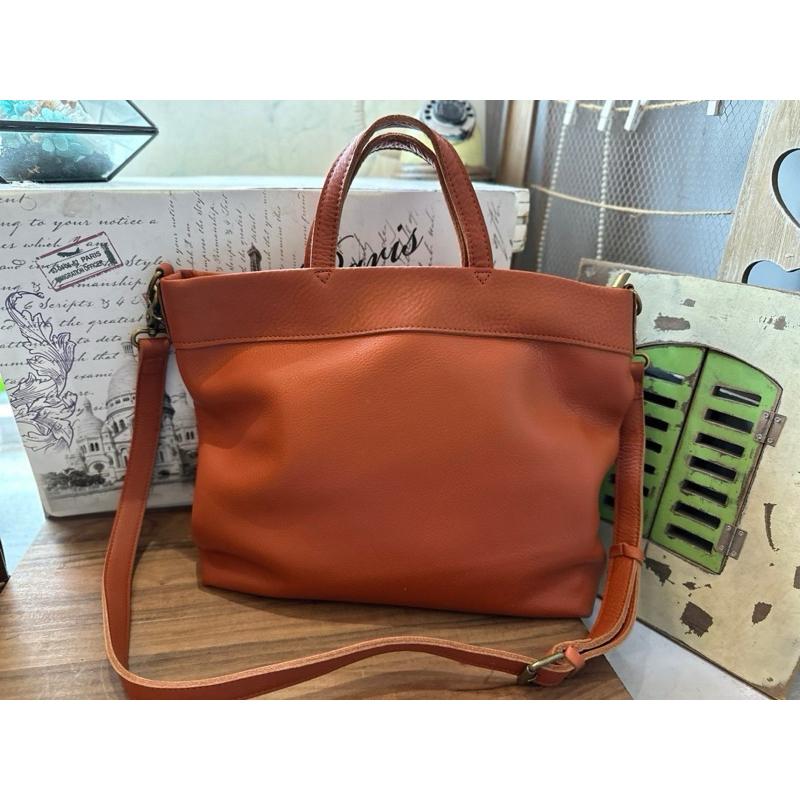 🔥 現貨【🇰🇷 Tanned】|韓國 2Story復古植鞣牛皮手提包👜正韓 真皮系列 牛皮皮革 長夾包 公事包-細節圖3