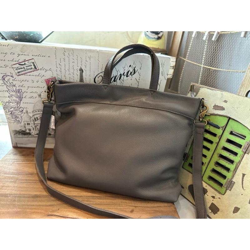 🔥 現貨【🇰🇷 Tanned】|韓國 2Story復古植鞣牛皮手提包👜正韓 真皮系列 牛皮皮革 長夾包 公事包-細節圖4