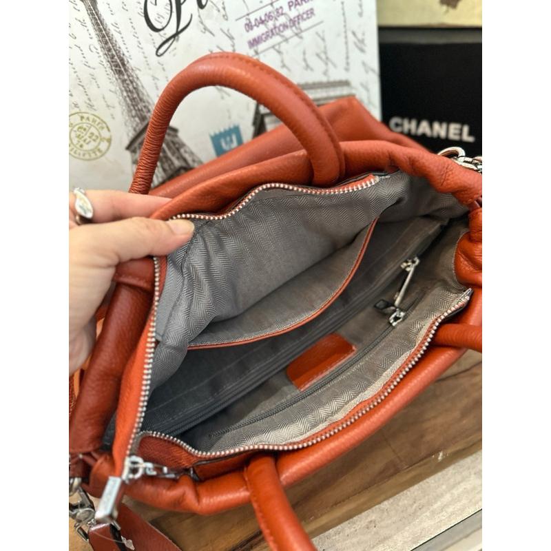 🔥 現貨【🇰🇷 Tanned】|韓國 牛皮鍊帶手提托特包👜 正韓 真皮系列 牛皮皮革 手提包 約會包-細節圖6