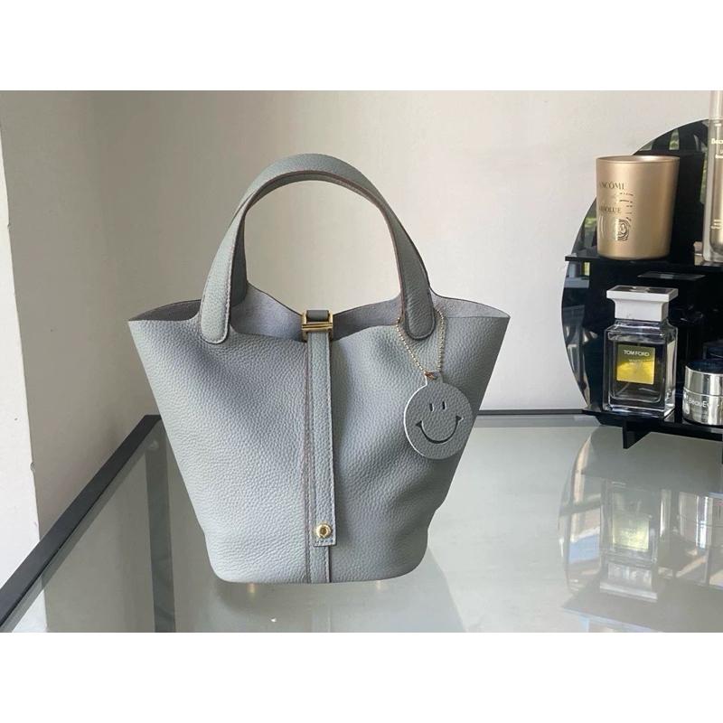 🔥 現貨【🇰🇷 Tanned】|韓國 經典菜藍子手提包👜正韓 真皮系列 牛皮皮革 買菜包 隨身包 手機包 交換禮物-細節圖4