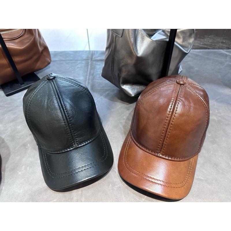 🔥 現貨【🇰🇷 Tanned】| 高階全植鞣羊皮真皮帽子🧢真皮系列 羊皮皮革 帽子 遮陽 復古 高品質帽-細節圖2