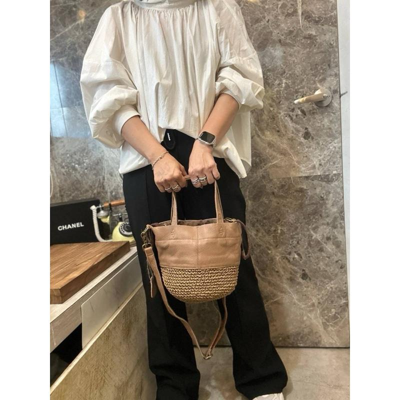 【🇮🇹 Tanned】【保固】部分現貨🔥|義大利牛皮下配棉線編織側背包 編織包 牛皮包 真皮系列 保值包-細節圖3