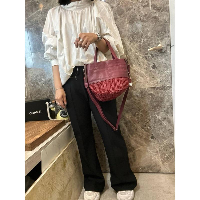 【🇮🇹 Tanned】【保固】部分現貨🔥|義大利牛皮下配棉線編織側背包 編織包 牛皮包 真皮系列 保值包-細節圖4