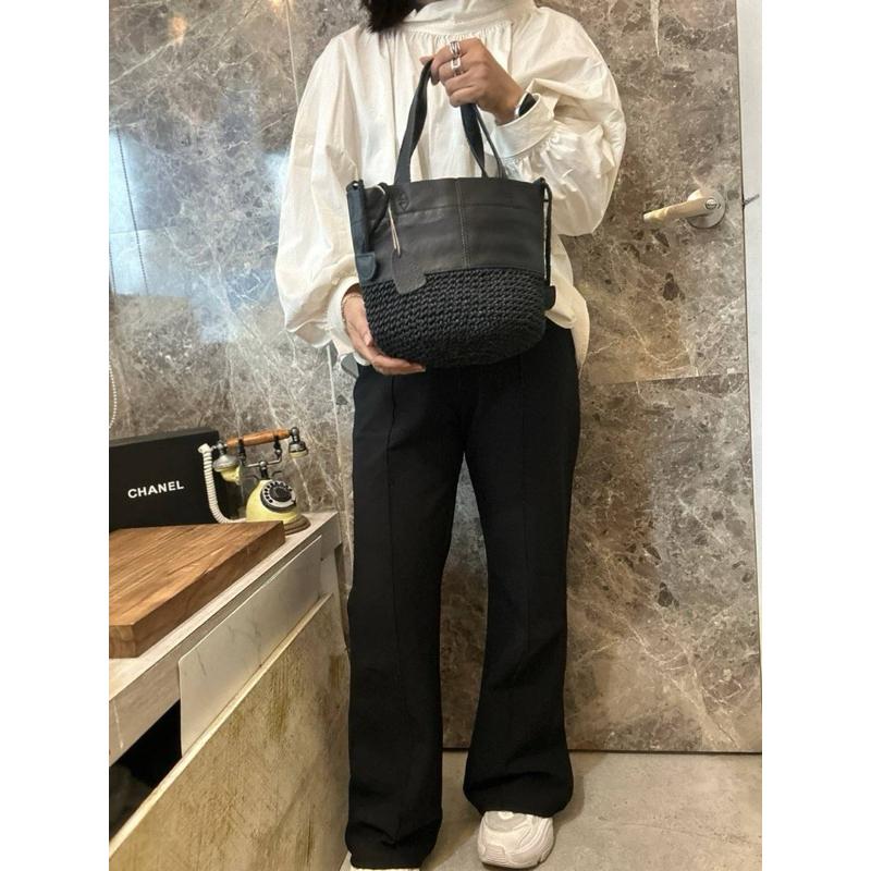 【🇮🇹 Tanned】【保固】部分現貨🔥|義大利牛皮下配棉線編織側背包 編織包 牛皮包 真皮系列 保值包-細節圖9