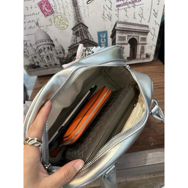 🔥 現貨【🇰🇷 Tanned】|韓國 雙口袋pu材質手提包👜正韓 隨身包 手提包 輕旅行包🧳-細節圖9