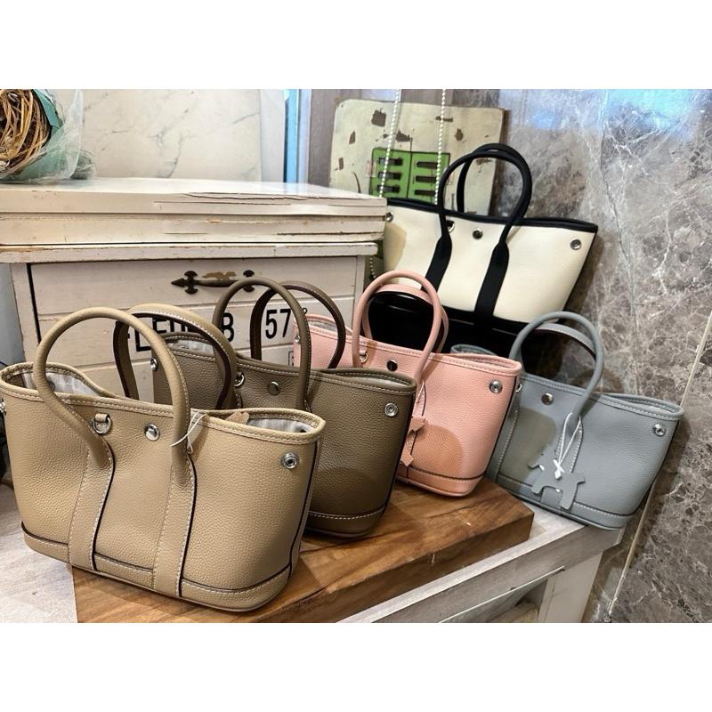 🔥 現貨【🇰🇷 Tanned】|韓國 牛皮簡約手提包👜正韓 真皮系列 牛皮皮革 化妝包 購物包 約會包-細節圖2