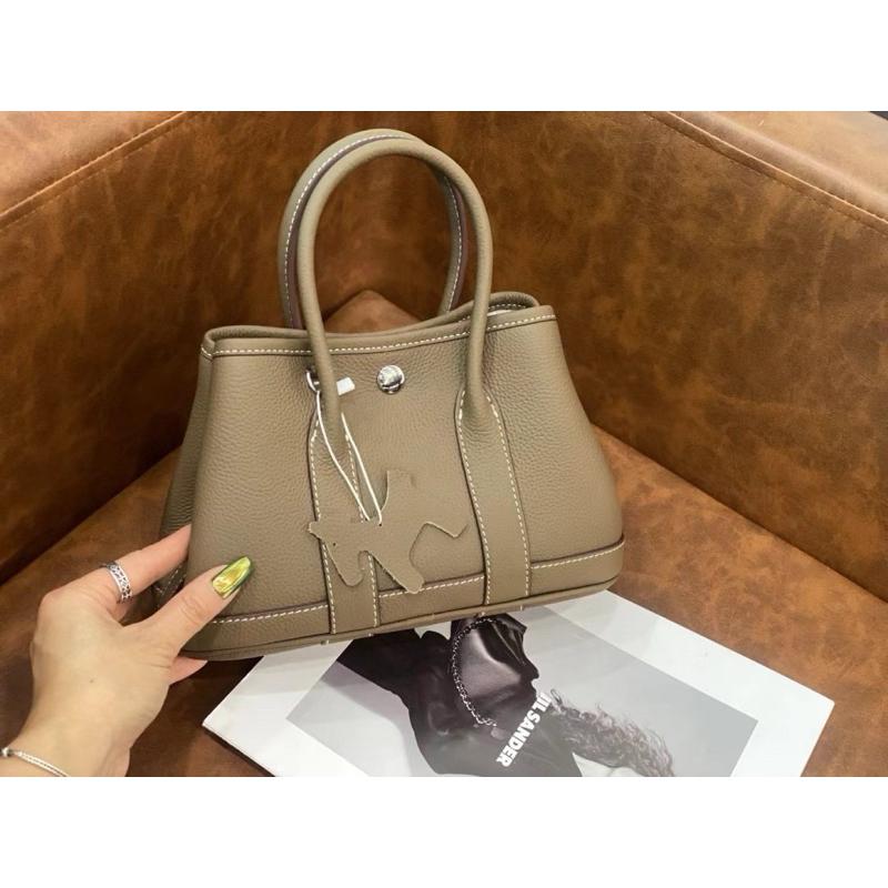 🔥 現貨【🇰🇷 Tanned】|韓國 牛皮簡約手提包👜正韓 真皮系列 牛皮皮革 化妝包 購物包 約會包-細節圖4