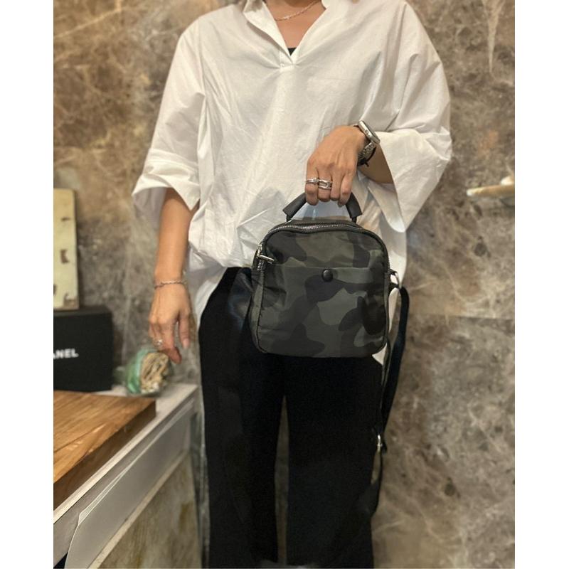 🔥 現貨【🇰🇷 Tanned】|韓國 手提雙層拉鍊斜背包👜正韓 輕便系列 旅行包 露營包 防水包-細節圖8