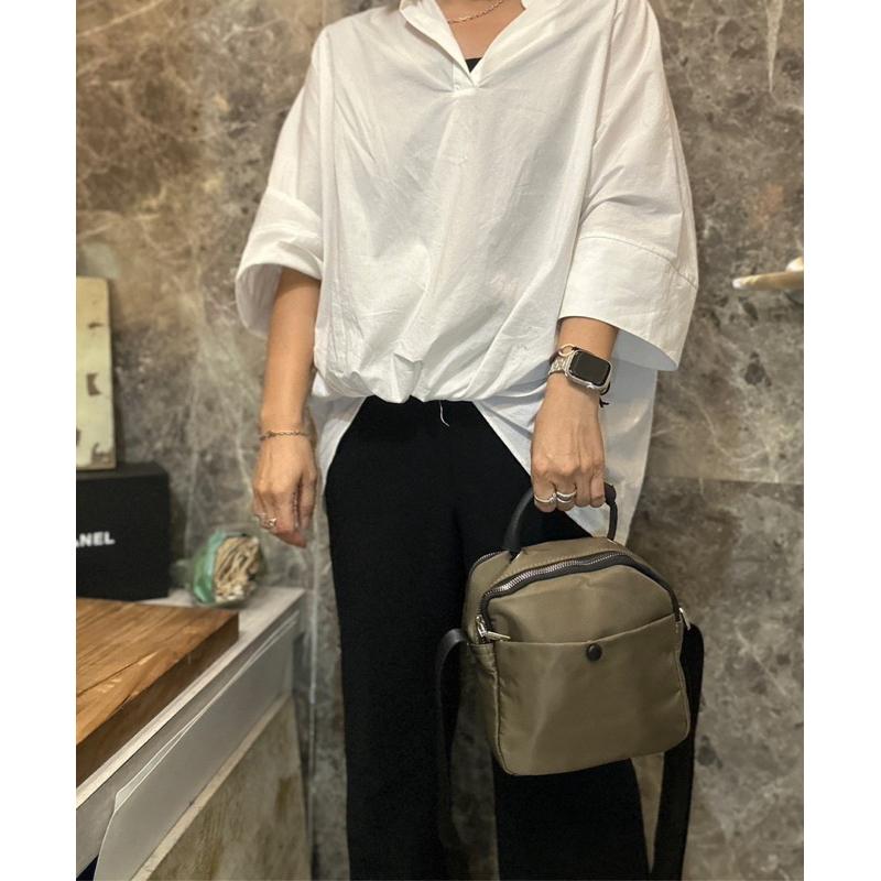 🔥 現貨【🇰🇷 Tanned】|韓國 手提雙層拉鍊斜背包👜正韓 輕便系列 旅行包 露營包 防水包-細節圖9