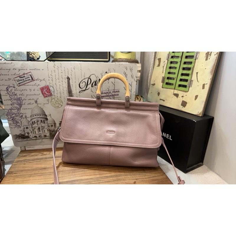 🔥 現貨【🇰🇷 Tanned】|韓國 木把牛皮質感手提包👜正韓 真皮系列 牛皮皮革 商務包 公事包 母親節禮物-細節圖3