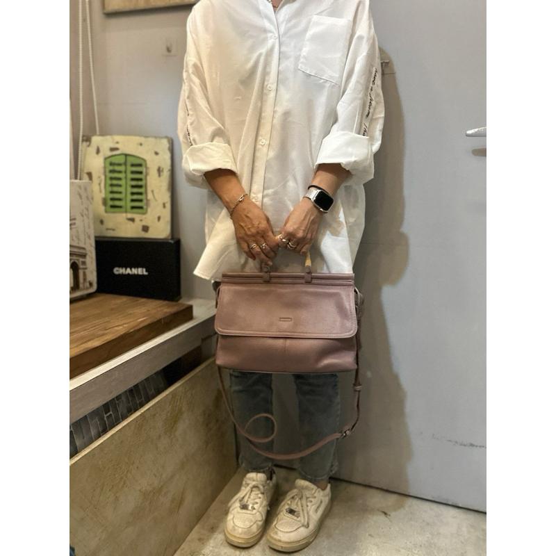 🔥 現貨【🇰🇷 Tanned】|韓國 木把牛皮質感手提包👜正韓 真皮系列 牛皮皮革 商務包 公事包 母親節禮物-細節圖8