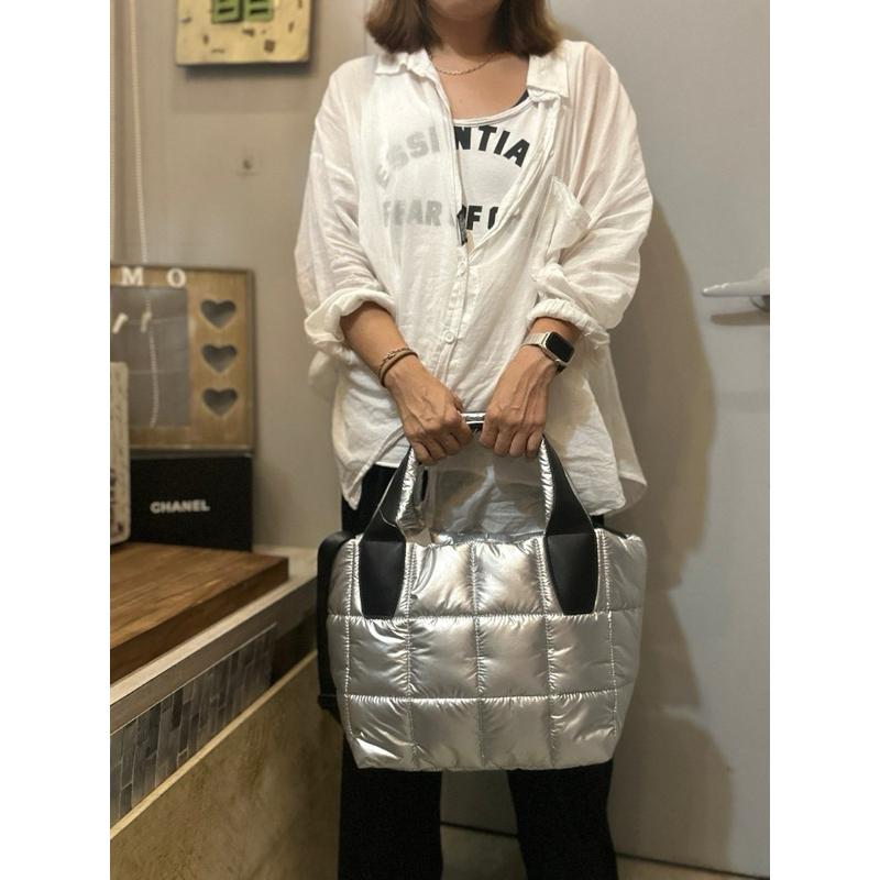 🔥 現貨【🇰🇷 Tanned】|韓國 熱賣拉鍊空氣舖棉手提包👜正韓 輕便包 媽媽包 空氣包 化妝包-細節圖7