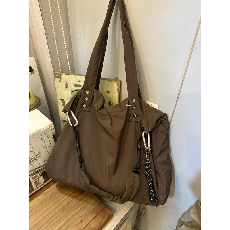 🔥 現貨【🇰🇷 Tanned】|韓國 特殊內裡車棉舖棉空氣側背大包👜正韓 空氣包 流行包 化妝包 媽媽包-細節圖3