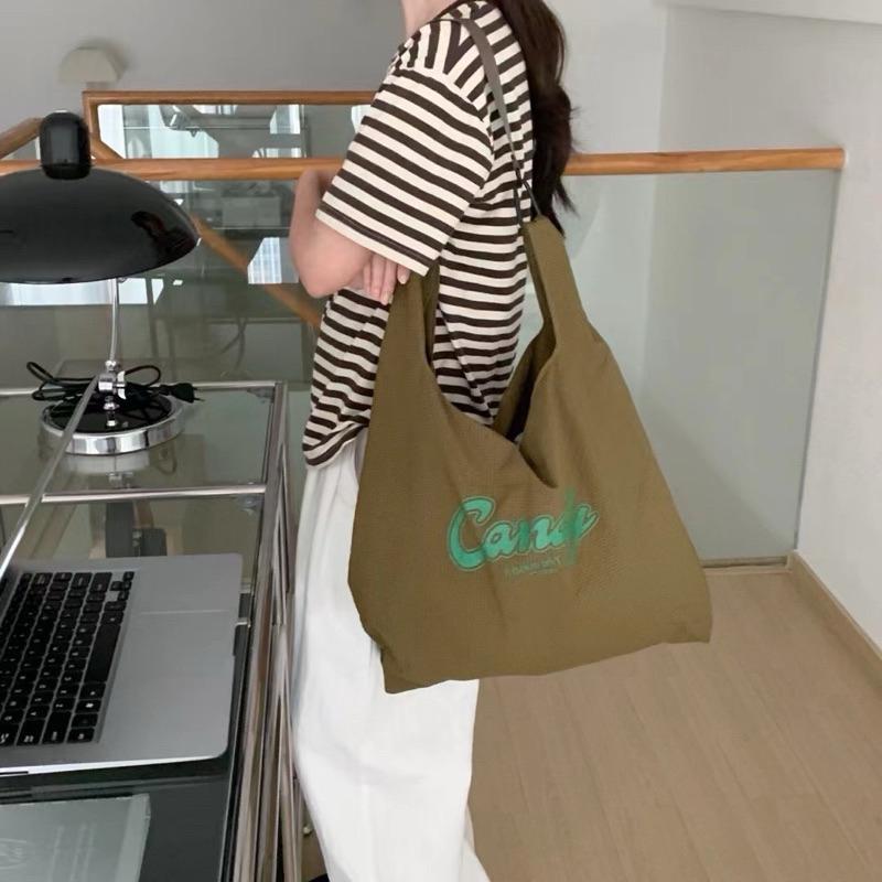 🔥 現貨【🇰🇷 Tanned】|韓國 英文字側背包👜正韓 東大門連線 輕便包 流行包 購物包-細節圖5
