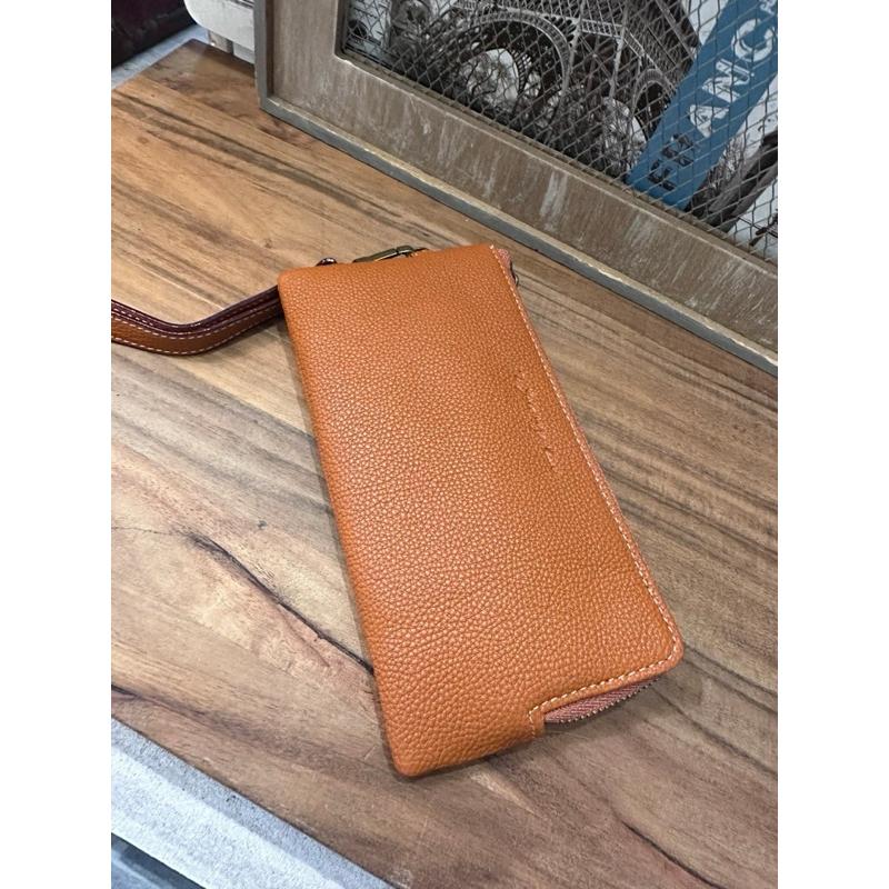 現貨🔥 【🇰🇷 Tanned】|韓國 2story質感超好的復古拉鍊手拿長夾👜正韓 真皮系列 牛皮皮革 復古包 零錢包-細節圖9