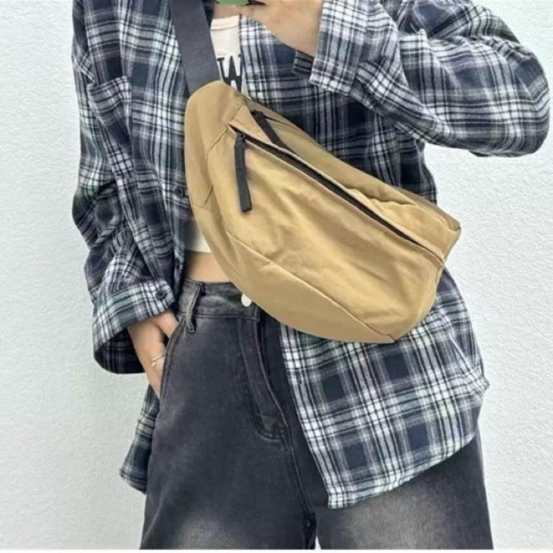 🔥 現貨【🇰🇷 Tanned】|韓國 輕量斜側背包👜正韓 輕便包 開學包 隨身包 腰包 胸包-細節圖9